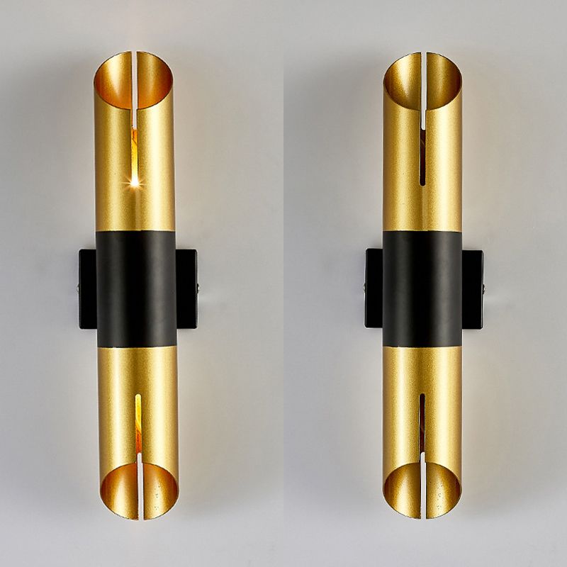Mid-Century Modern Wall Light Metal Up and Down Lighting for Bedroom Living Room
