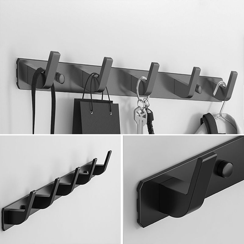 Matte Finish Modern Bathroom Hardware 2 - Piece Bath Hardware Set, Robe Hooks