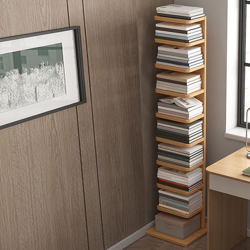 Modern 13.77" Wide Etagere Book Shelf Manufactured Wood Bookcase