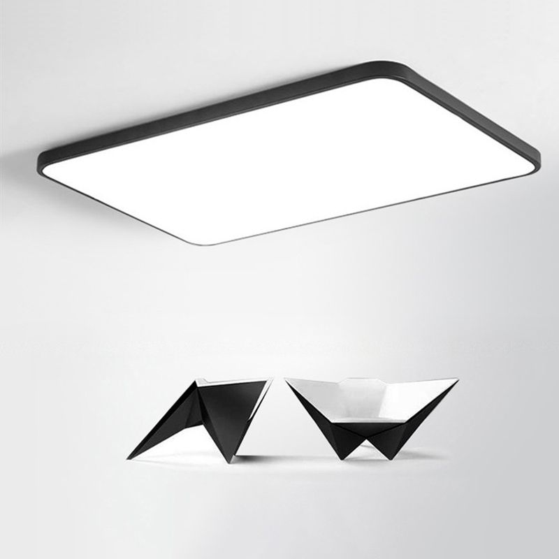 Rectangular Flush Mount Light Fixtures Modern Acrylic Flush Light