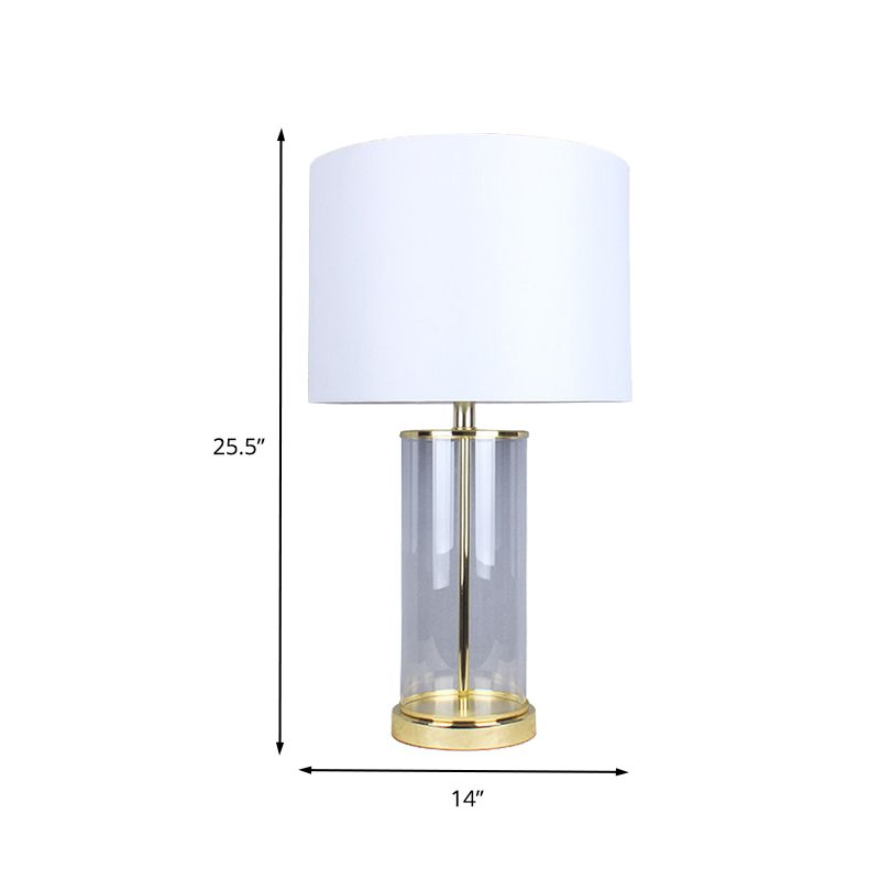 1 table de salle à manger de bulbe Lumière simple de bureau blanc simple blanc avec tambour de tambour