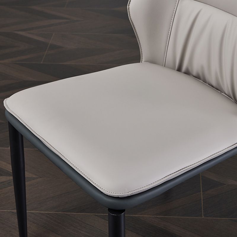 Industrial Dining Room Side Chair Metal Legs Wingback Chairs