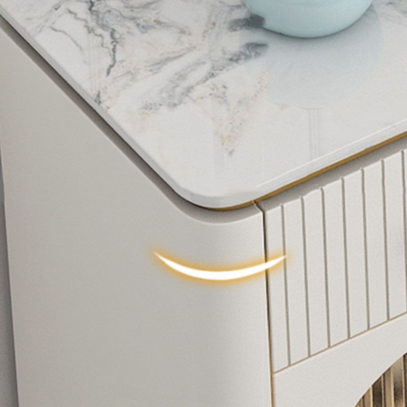 Contemporary Storage Chest Dresser Stone Top Storage Chest 11.81-inch W