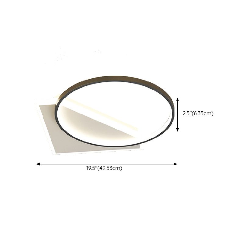 LED Ceiling Light Modern Ceiling Mount Light with Acrylic Shade for Bedroom