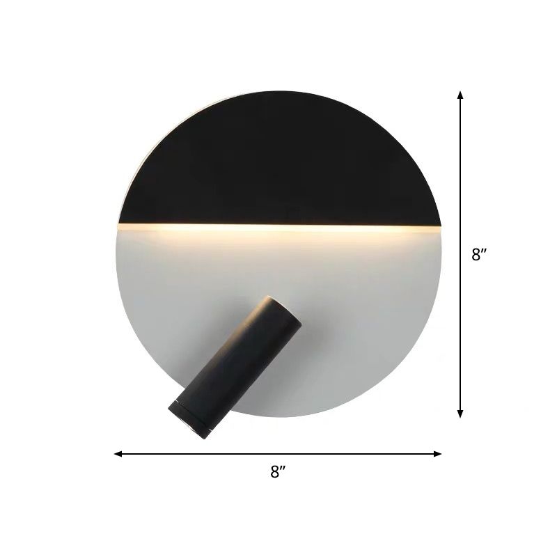 Nordic Routed Metal Flush Murce Murce Murd Mur Murd Mourid Fixture en noir et blanc avec des projecteurs supplémentaires réglables