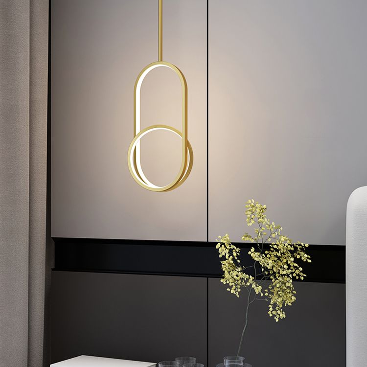 Metal Modernist Hanging Lamps Silicone Shade LED Pendant Lighting Fixtures