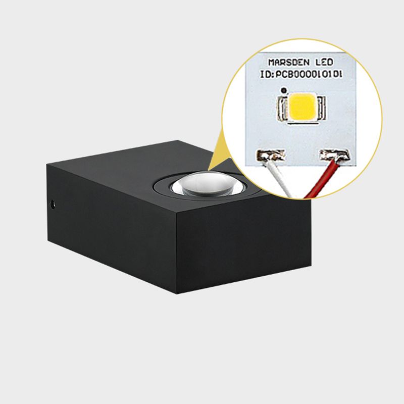 Square Shape Metal Wall Light Modern Style Multi Lights Wall Mount Light Fixture