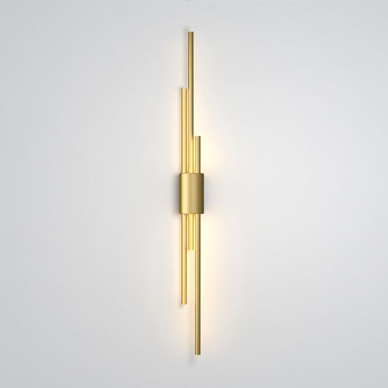 Metal Multi Lights Wall Mount Lighting Linear Modern Style Sconce Light Fixtures