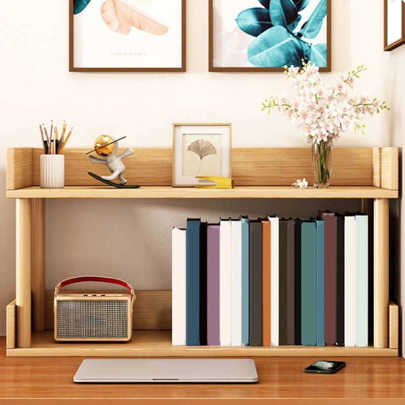 Modern Wooden Bookcase Open Storage Bookshelf with and Shelves