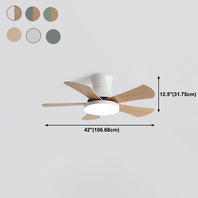 Moderne Deckenlüfterbeleuchtung Metal 1 Licht Deckenventilator Lampe für Kinderzimmer