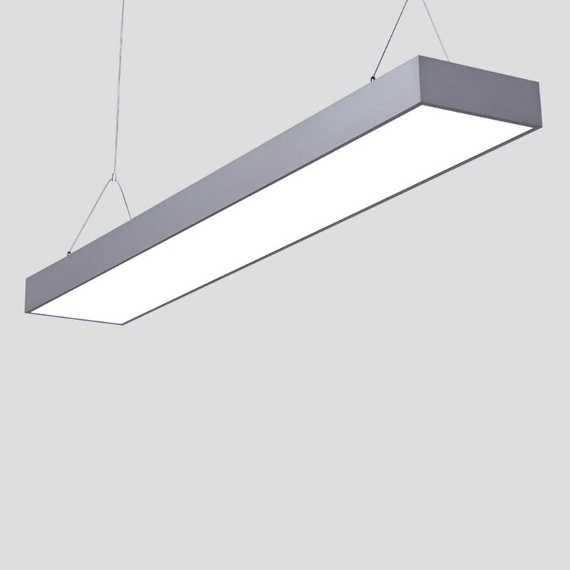 Lampes suspendues modernes avec des luminaires d'éclairage de pendentif à LED noir en acrylique pour le bureau