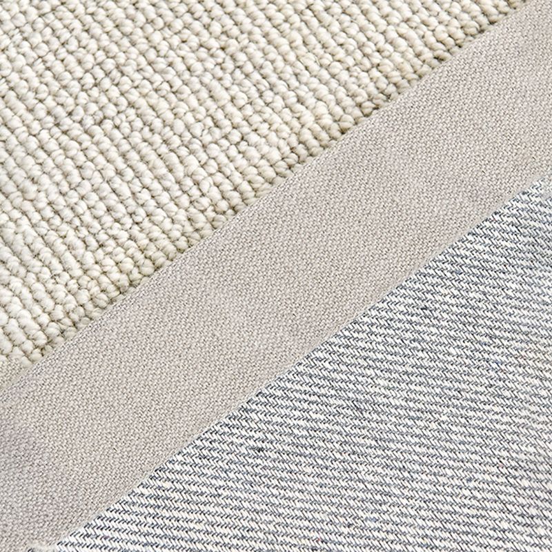 Contemporary Indoor Room Carpet Beige Solid Color Area Carpet Polyester Washable Indoor Carpet