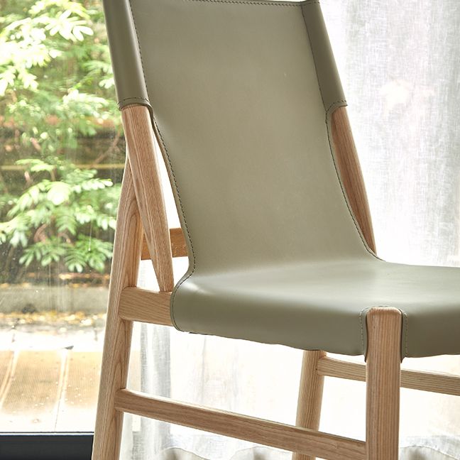 Modern Simple Side Chair Solid Wood Frame Side Dining Chair for Dining Room