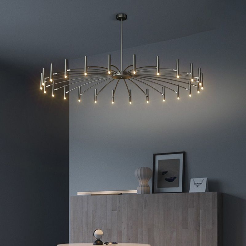2 Color Optional Hanging Chandelier Minimalist Suspension Light for Living Room Dinning Room