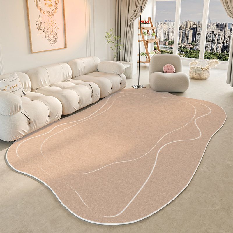 Modèle de tapis de tapis de zone moderne blanc tapis de support non glissant pour la décoration intérieure