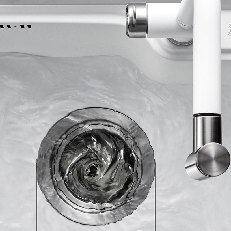 Stainless Steel Kitchen Sink Rectangular 1-Bowl Kitchen Sink with Cutting-Board