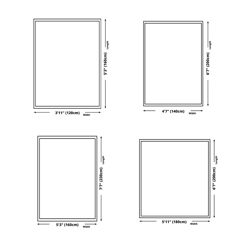 Grey Modern Area Carpet Tie-Dye Pattern Polyester Area Rug Anti-Slip Washable Rug for Home Decor