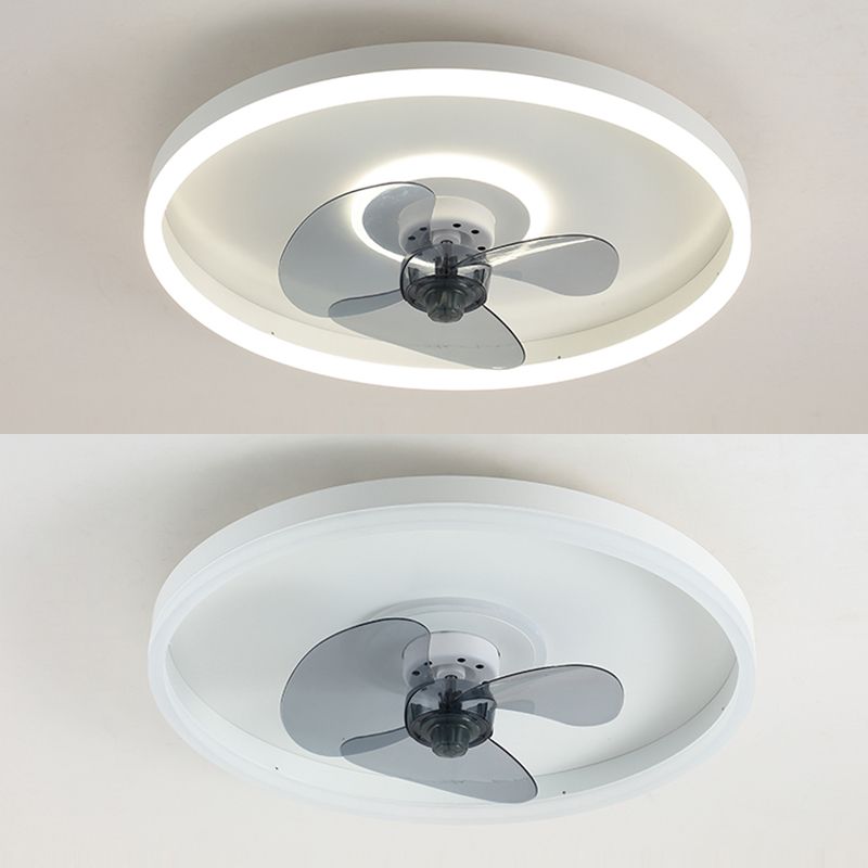 Ring Shape Metal Ceiling Fan Light Simple LED Ceiling Light Fixture