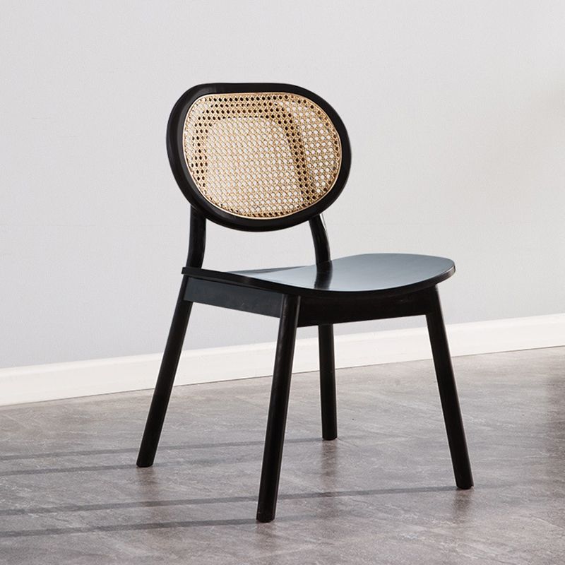 Oak Cane Back Dining Chairs Dining Room Industrial Side Chair