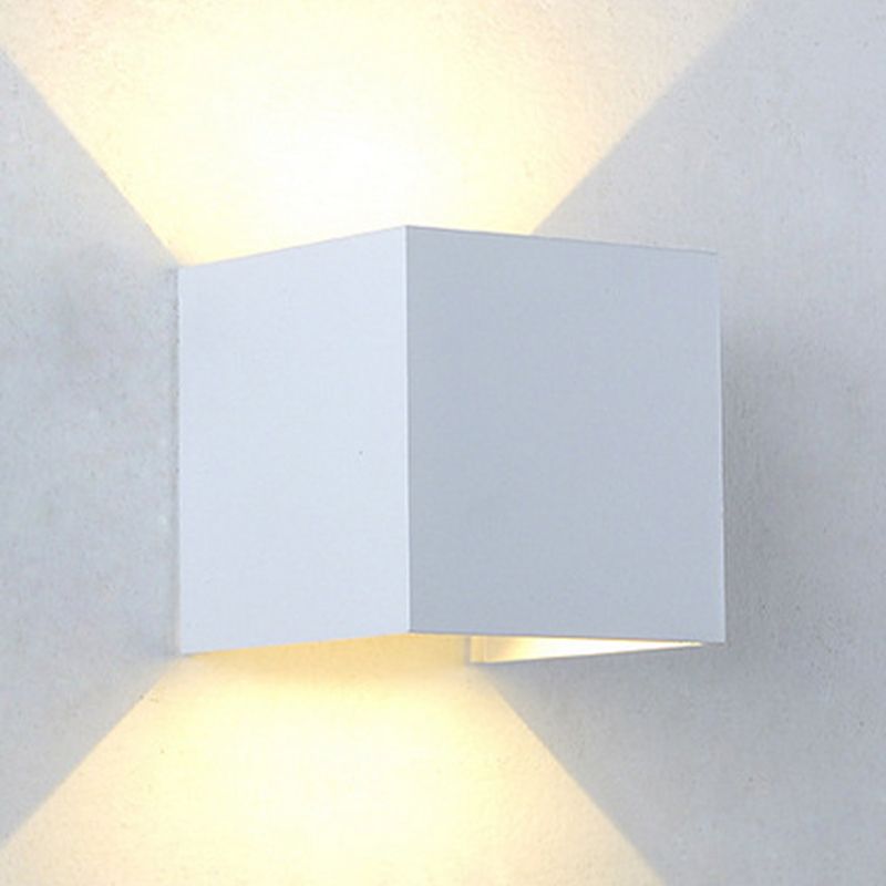 Metal Square Wall Light Sconce Simplicity Wall Mounted Lamp for Bedroom