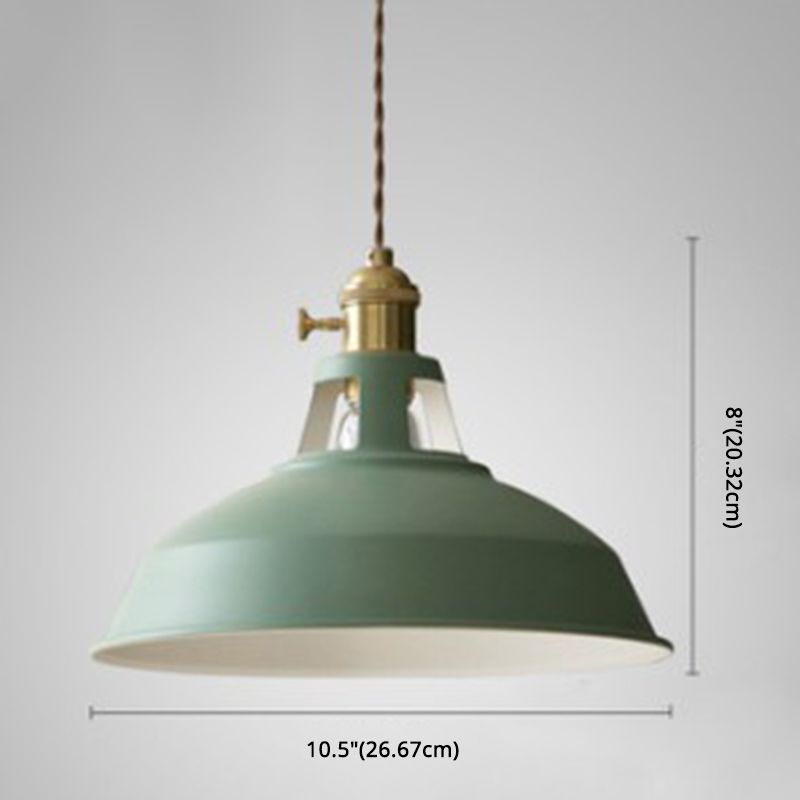 Keuken schuur metalen schaduw hanglamp 1 lichte Noordse stijl macaron gekleurde hangende lamp