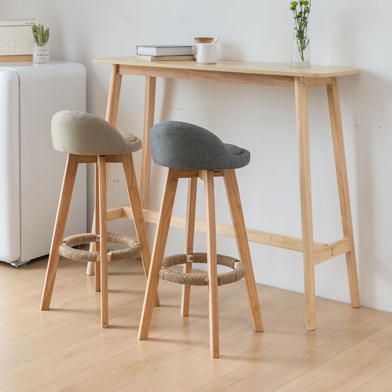 Contemporary Style Rectangle Bar Table Wood Bar Dining Table for Home