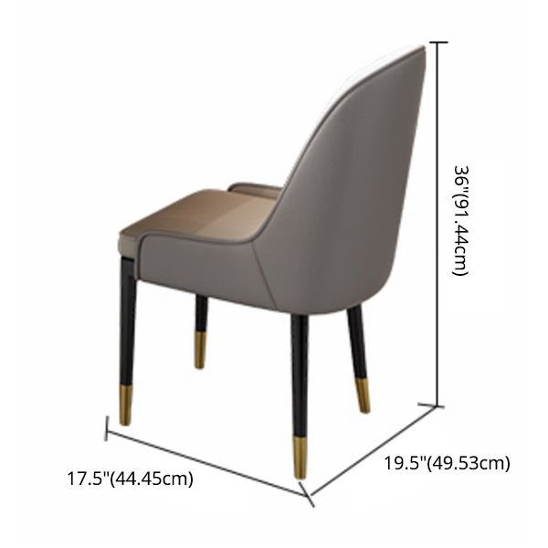 Modern Gray Kitchen Dining Set Sintered Stone Rectangle Shape Dining Set with Pedestal