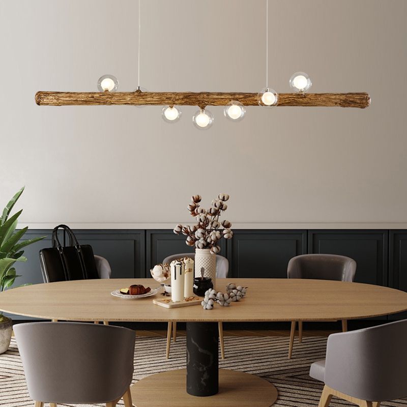 Glass Island Lighting Fixture Modern Style Pendant Lighting Fixture