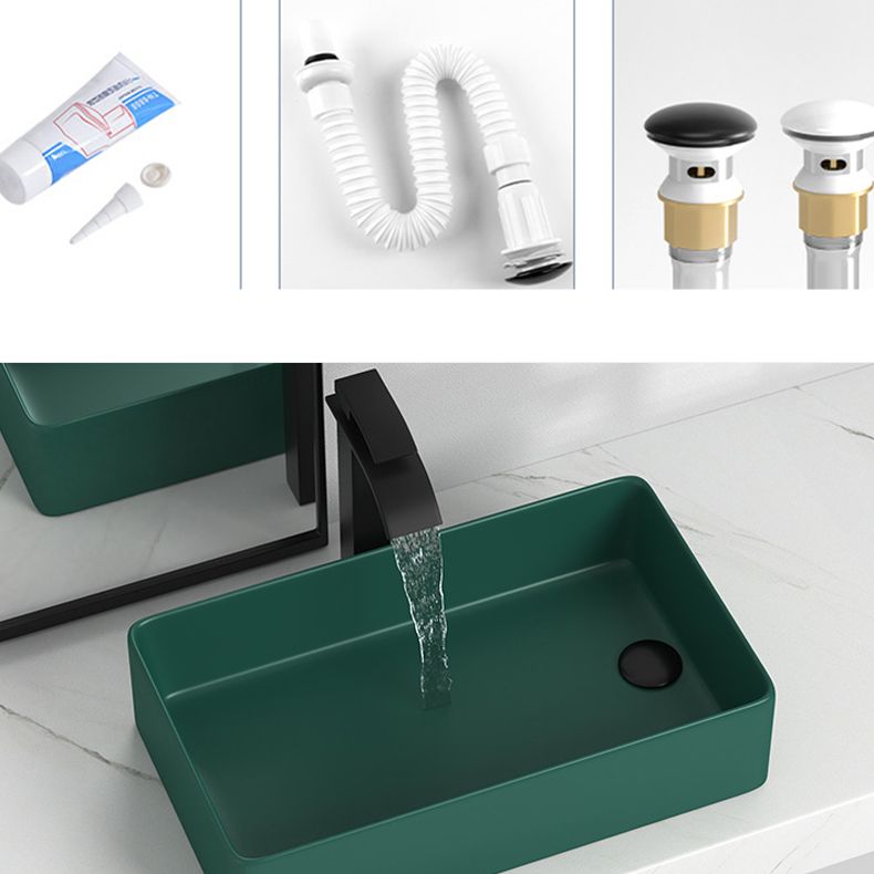 Modern Style Bathroom Sink Stainless Steel Rectangle Bathroom Sink