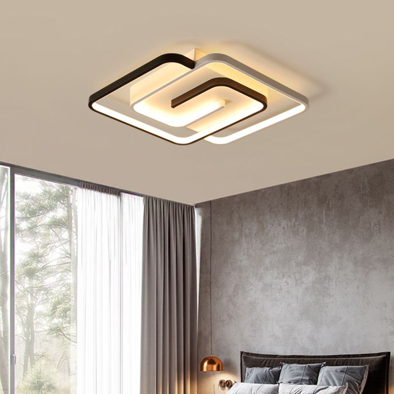 Moderne Semi Flush Mount Light Armatuur Acryl Flush Light Fixtures