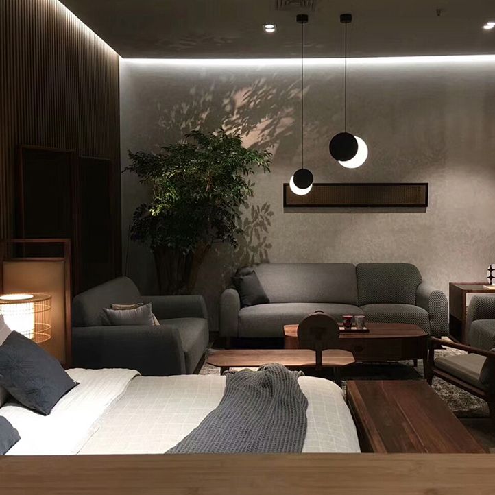 Luce a ciondolo a LED in ferro laccata nella moderna lampada appesa rotabile acrilica creativa per camera da letto