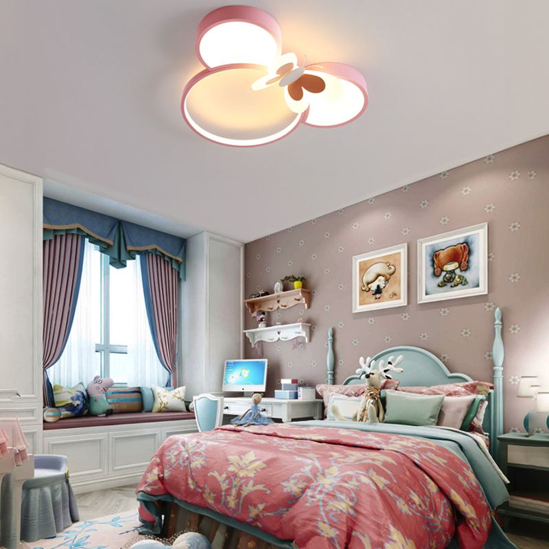 Modern Style LED Ceiling Lights Lovely Cartoon Flush-mount Lamp for Kid's Room