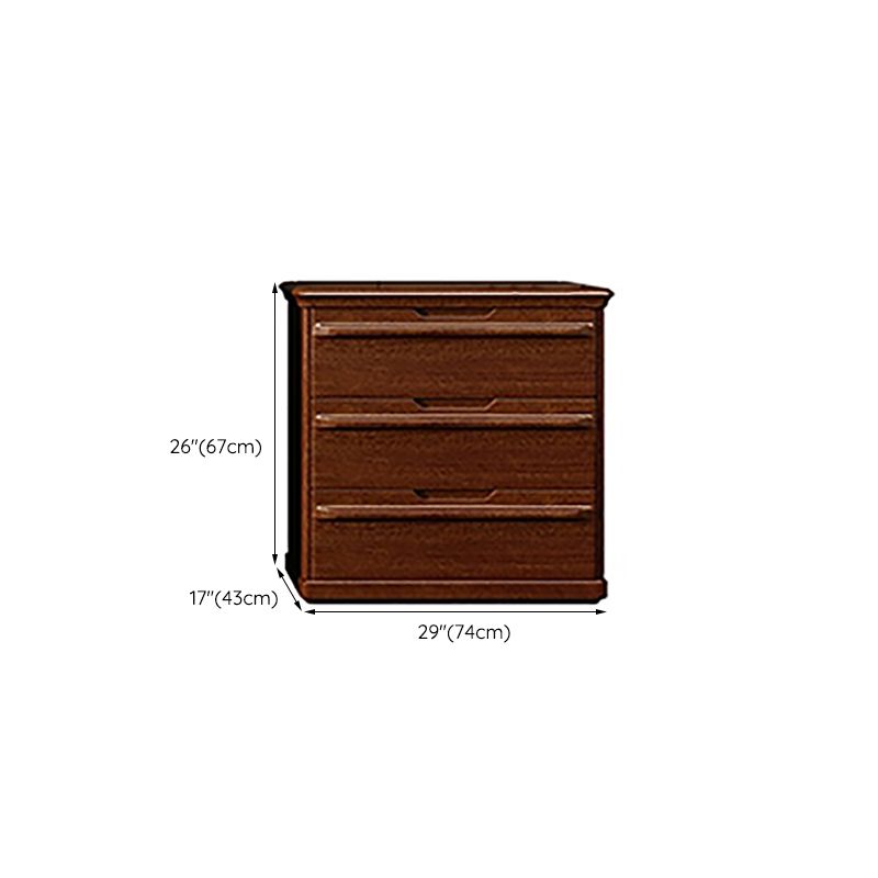 Brown 29.13" Wide Accent Chest Mid-Century Modern Wood Accent Chest