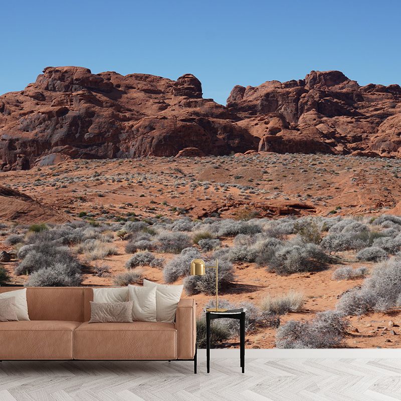 Horizontal Photography Desert Mural Wallpaper Style for Living Room Decor