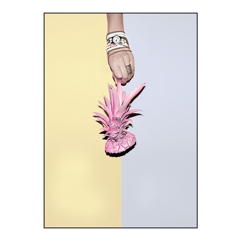 Novel Still-Life Canvas Print Pastel Color Modern Style Painting for Living Room