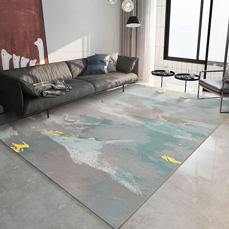 Leisure Area Rug Fancy Abstract Print Rug Washable Stain Resistant Carpet for Home Decor
