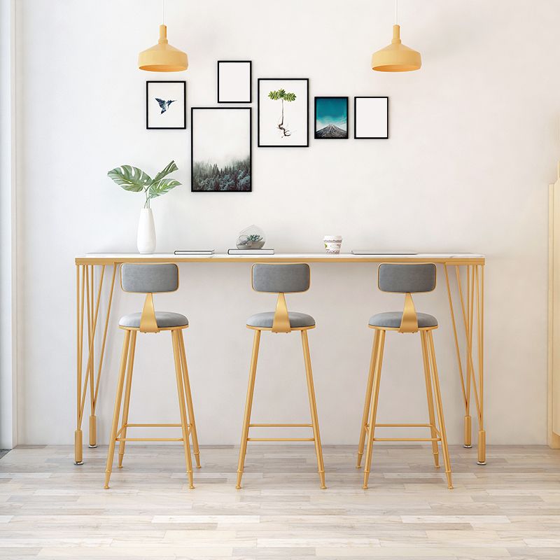 1/4/7 Pieces Pub Dining Set Modern Faux Marble Bar Stool and Table Set