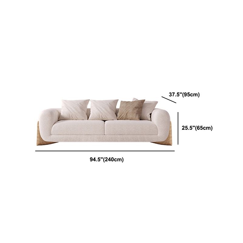 Modern Style Living Room Tuxedo Arm Loveseat Tight Back Seating