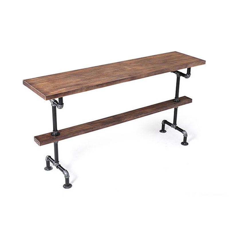 Brown and Black Pub Table Set Industrial 1/2/4/7 Pieces Bar Pub Table Set