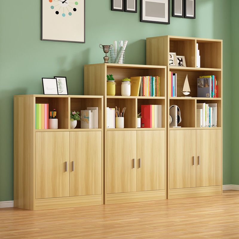 Contemporary Engineered Wood Book Shelf Vertical Closed Back Shelf Bookcase for Home