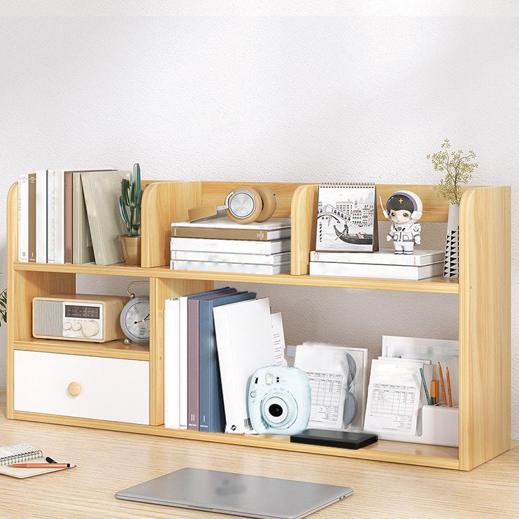 Modern Style Bookshelf Open Back Engineer Wood Bookcase for Office