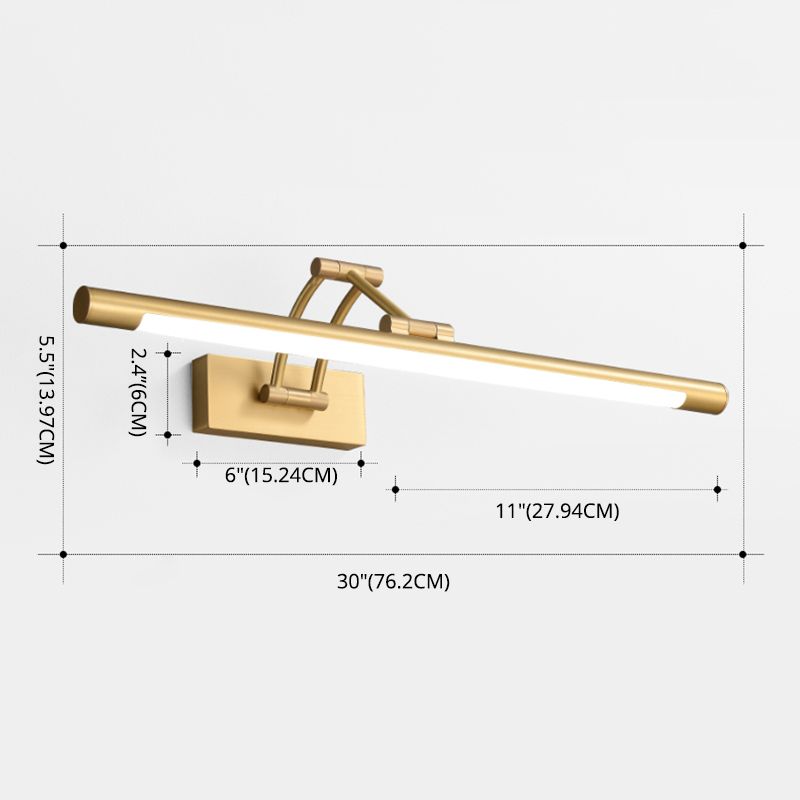 Modern Adjustable Vanity Sconce Lights Acrylic 1-Light Wall Lighting Fixture for Bathroom
