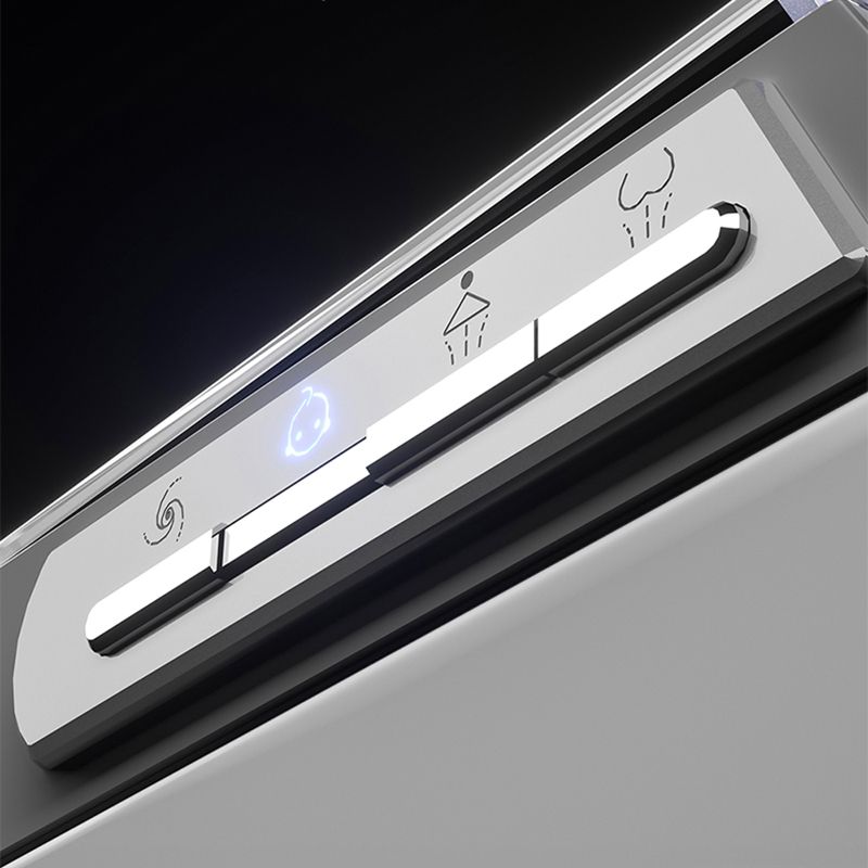 Contemporary Elongated Wall Hung Toilet Set with Heated Seat