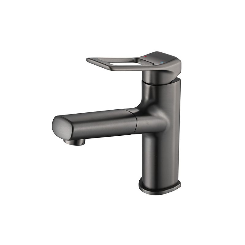 Contemporary Vessel Faucet Copper Single Handle Low Arc Vessel Faucet for Bathroom
