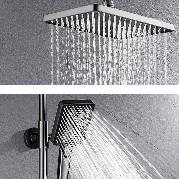 Adjustable Spray Pattern Shower Combo Stainless Steel Shower Faucet Arm Shower Head