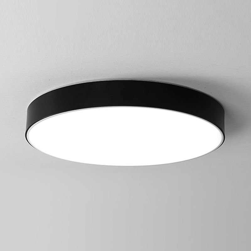 Lámpara de techo simple con luz LED empotrada moderna con pantalla acrílica para dormitorio