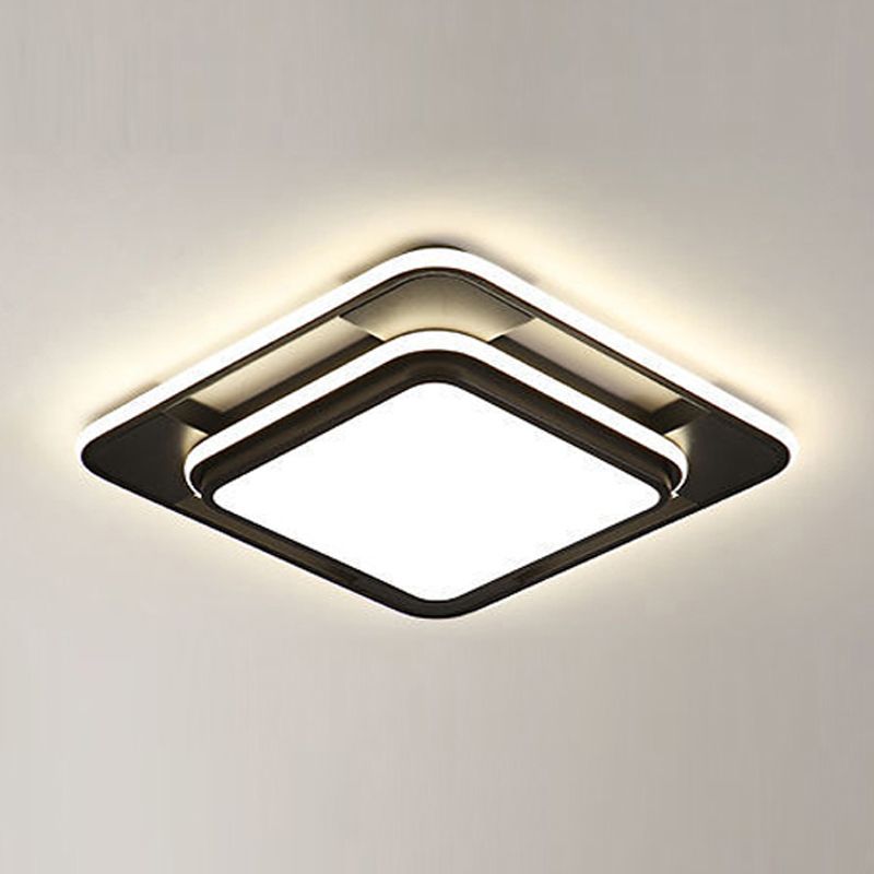 Plafonnier LED en forme de géométrie, moderne, en fer, 3 lumières, encastré, pour le salon