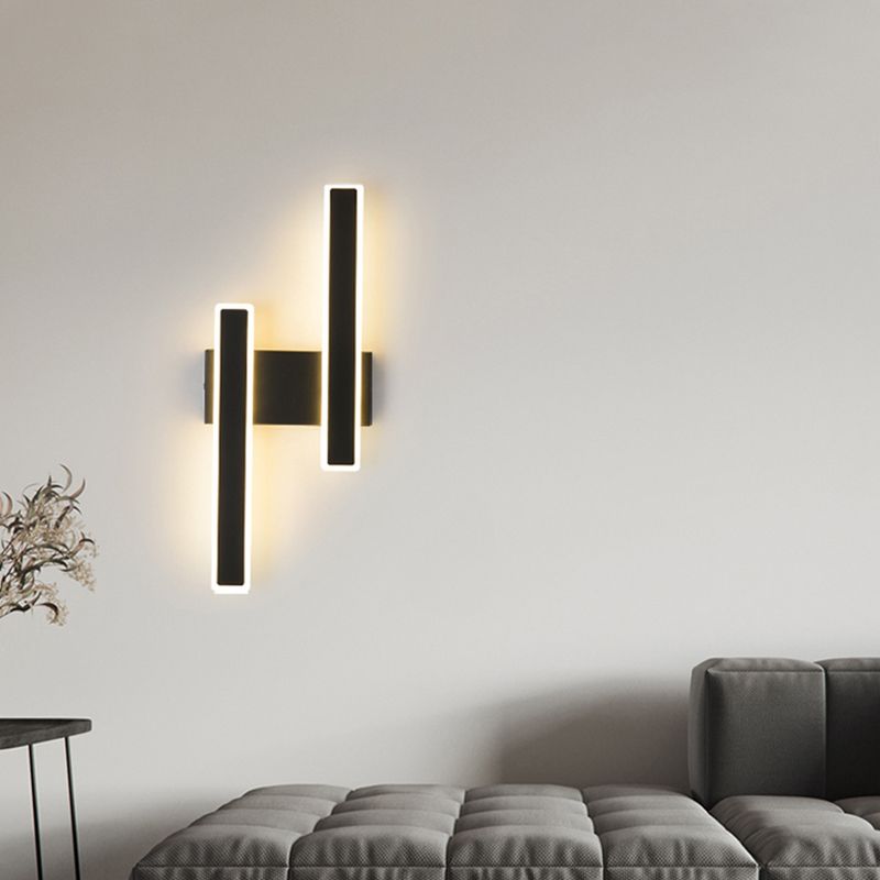 Forme de rectangle Lumières murales en métal moderne luminaires muraux de style moderne