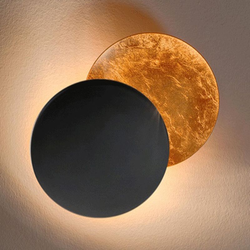 Modern Wall Mount Light 1-Light LED Metal Wall Light with Iron Shade for Bedroom