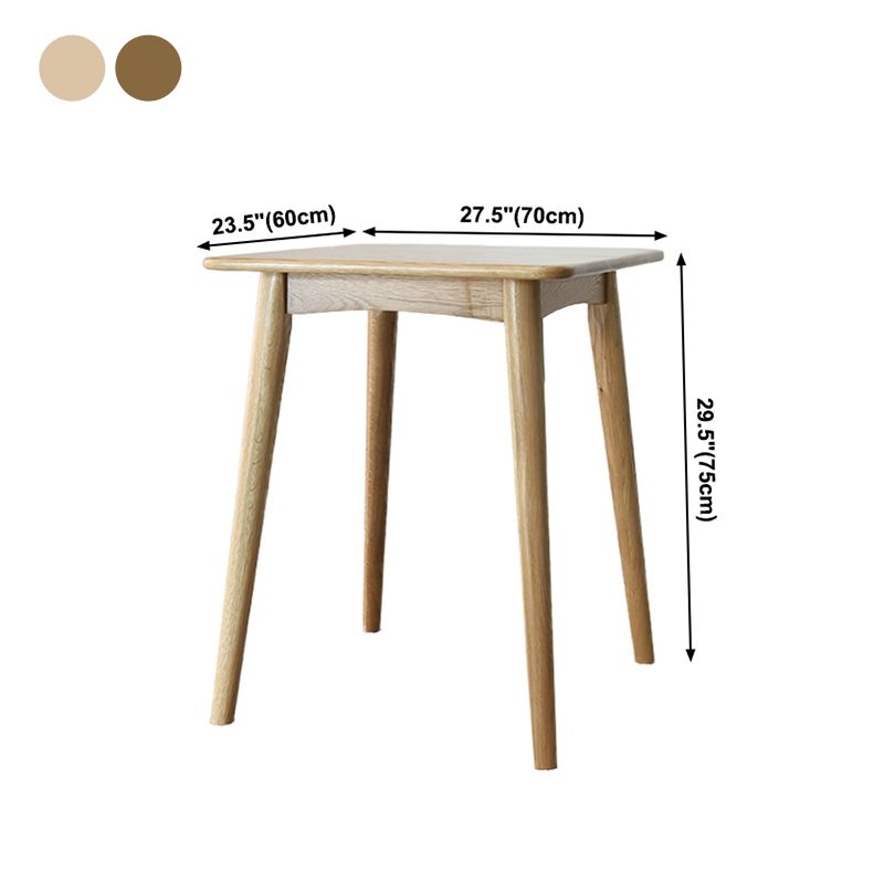 Collezione per sala da pranzo in legno in legno massiccio contemporaneo con 4 piedi
